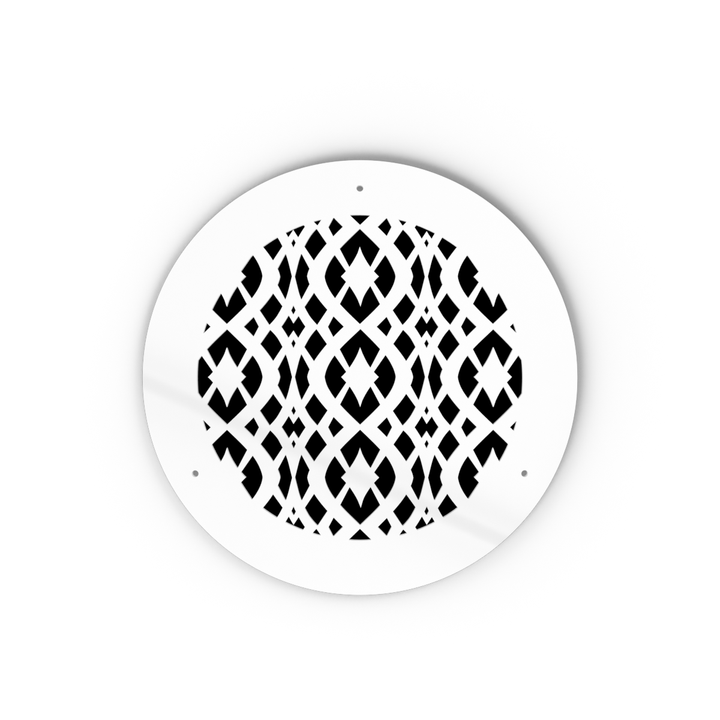 Charlotte Round Vent Cover-White Collection Air Vent Grille SABA Home Decor
