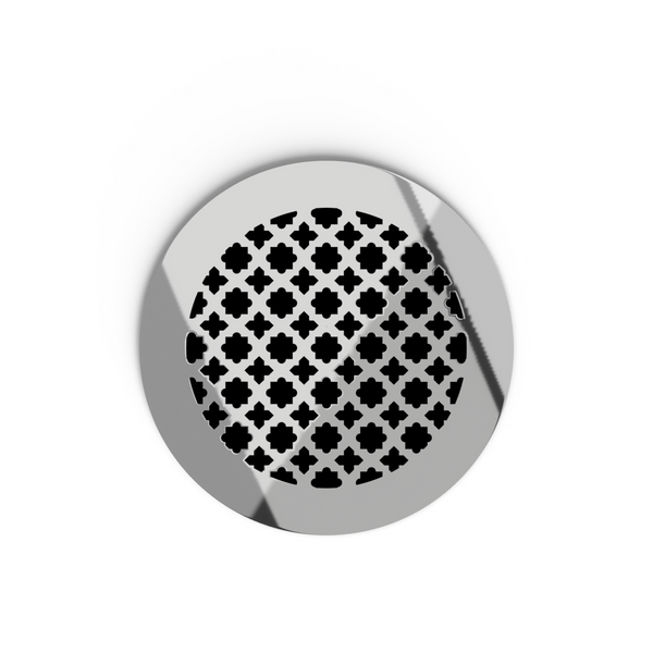 Venetian Round Vent Cover - Silver Mirror Collection
