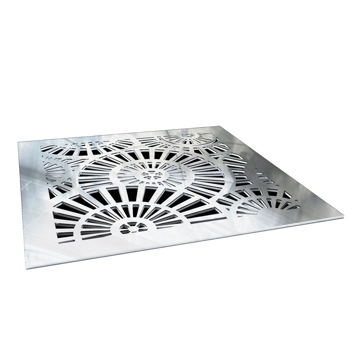 Waterwheel Vent Cover - Silver Mirror Collection BF Air Vent Grille SABA Home Decor