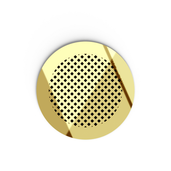 Giovanna Round Vent Cover - Gold Mirror Collection