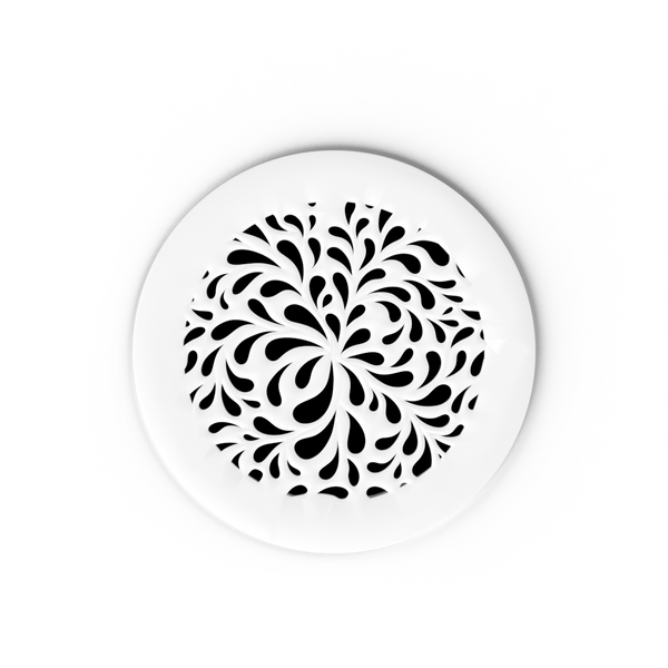 Jasmine Round Vent Cover - White Collection