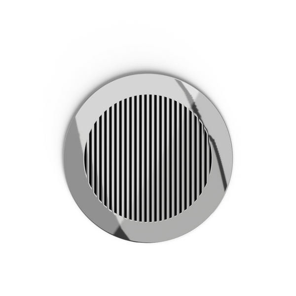 Katherine Round Vent Cover- Silver Mirror Collection