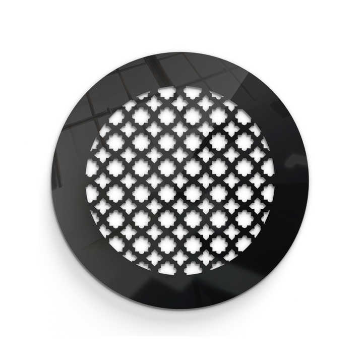 Venetian Round Vent Cover - Black Collection Air Vent Grille SABA Home Decor