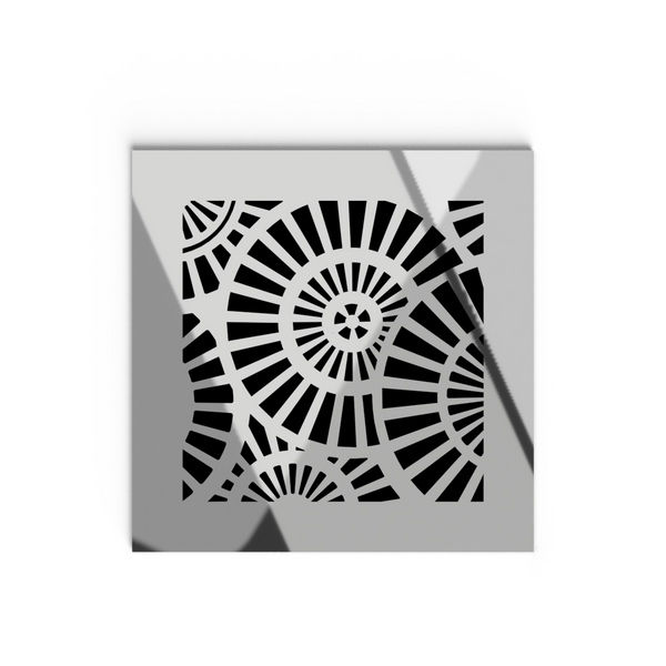 Waterwheel Vent Cover - Silver Mirror Collection
