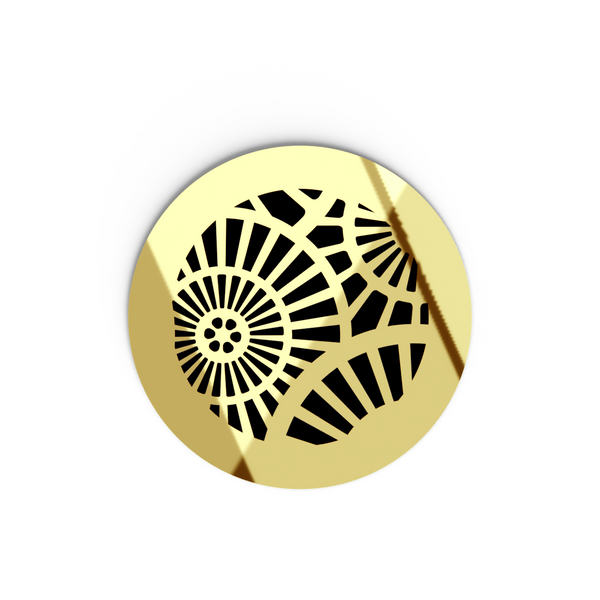Waterwheel Round Vent Cover - Gold Mirror Collection