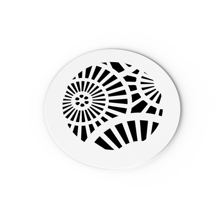 Waterwheel Round Vent Cover - White Collection Air Vent Grille SABA Home Decor