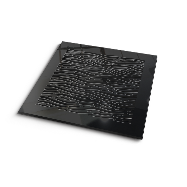 Waves Vent Cover - Black Collection Air Vent Grille SABA Home Decor