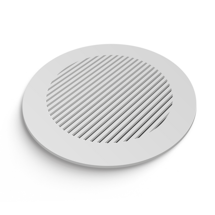 Katherine Round Vent Cover- White Collection - Main Image