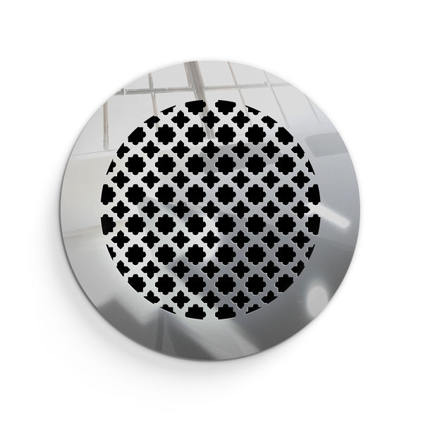 Venetian Round Vent Cover - Silver Mirror Collection BF Air Vent Grille SABA Home Decor
