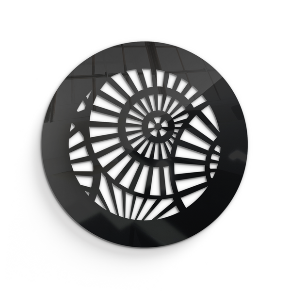 Waterwheel Round Vent Cover - Black Collection Air Vent Grille SABA Home Decor
