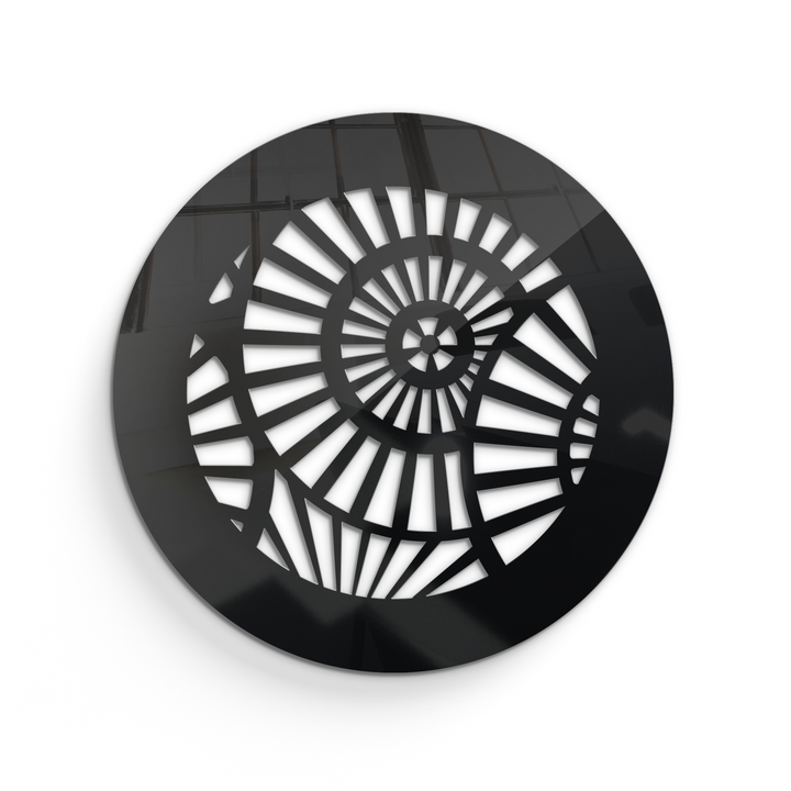 Waterwheel Round Vent Cover - Black Collection Air Vent Grille SABA Home Decor