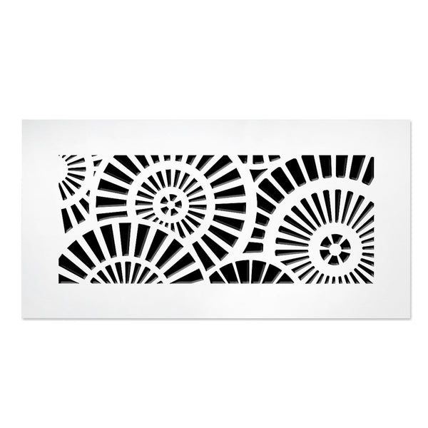 Waterwheel Vent Cover - White Collection Air Vent Grille SABA Home Decor